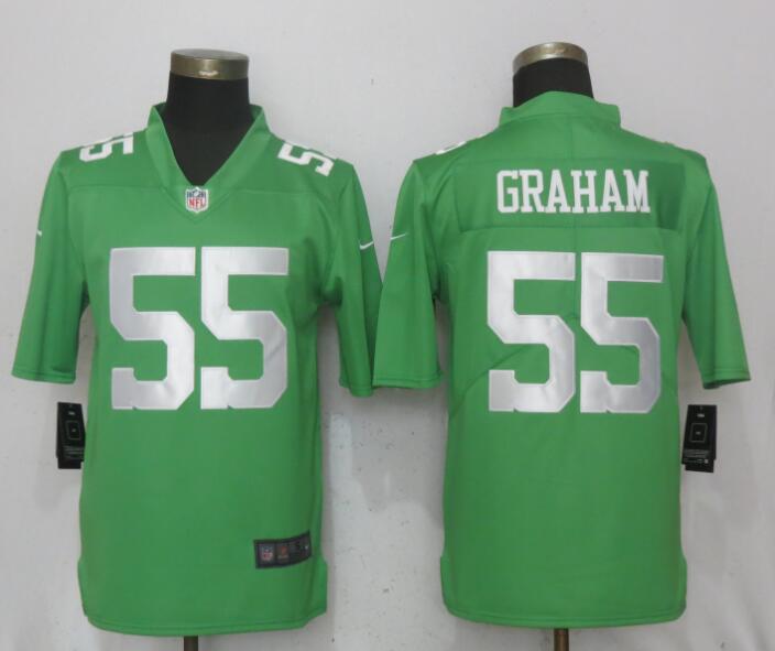 Men Philadelphia Eagles #55 Graham Wentz Green Vapor Untouchable Nike Limited NFL Jerseys